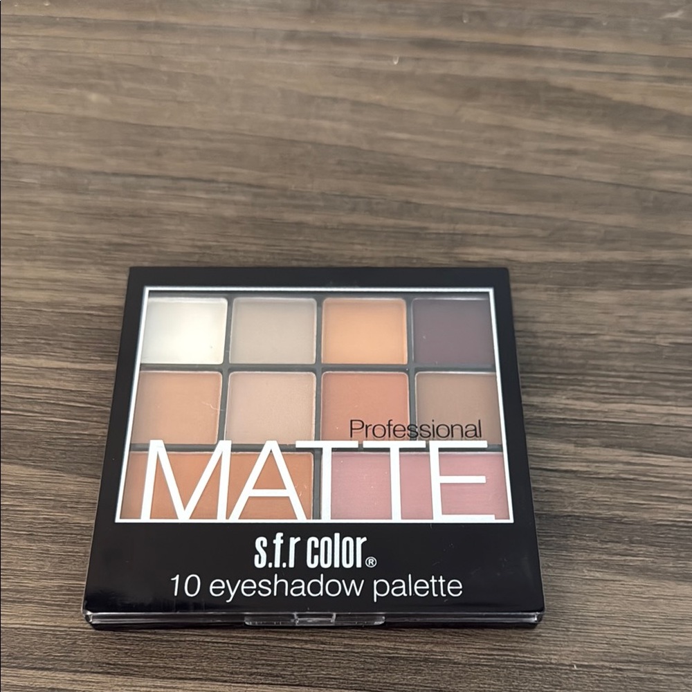 New! S.F.R. Color Professional Matte 10 Eyeshadow 10 Palette - Neutral S…